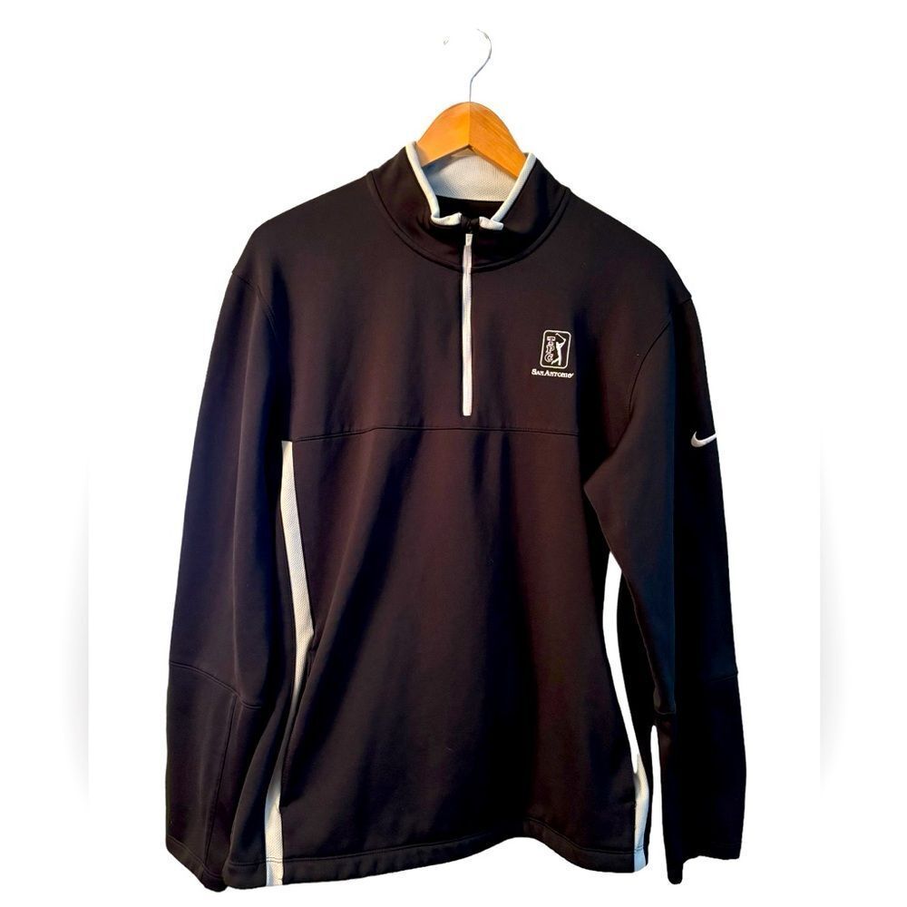 Nike Golf Black Quarter Zip Pullover Size Medium 4 0441